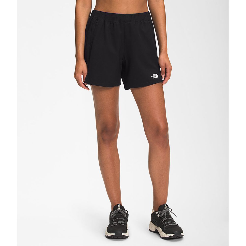 The North Face Shorts Womens Australia - The North Face Wander 5 Inch Black (VOF-109835)